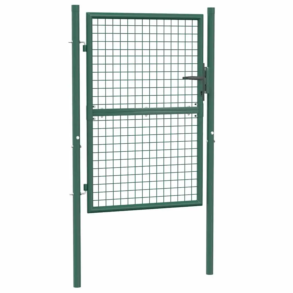Heavy Duty Green Steel Fence Gate 100x125cm