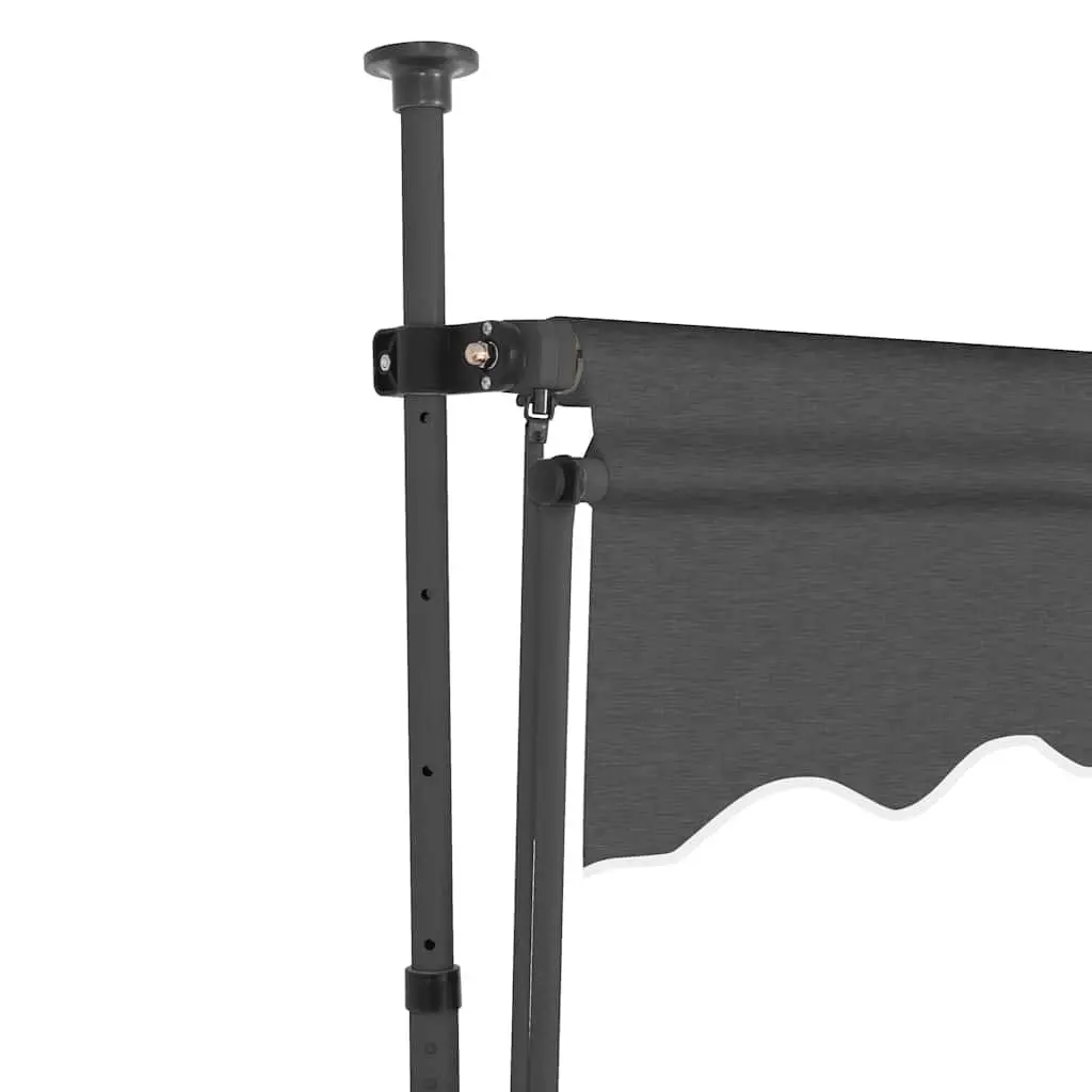 250cm Manual Retractable Awning with Solar Lights