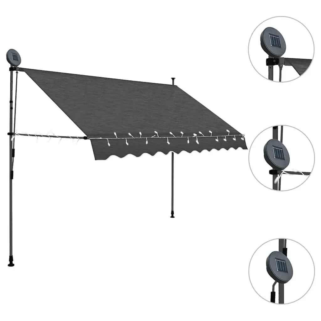 Manual Retractable Awning 300cm with LED