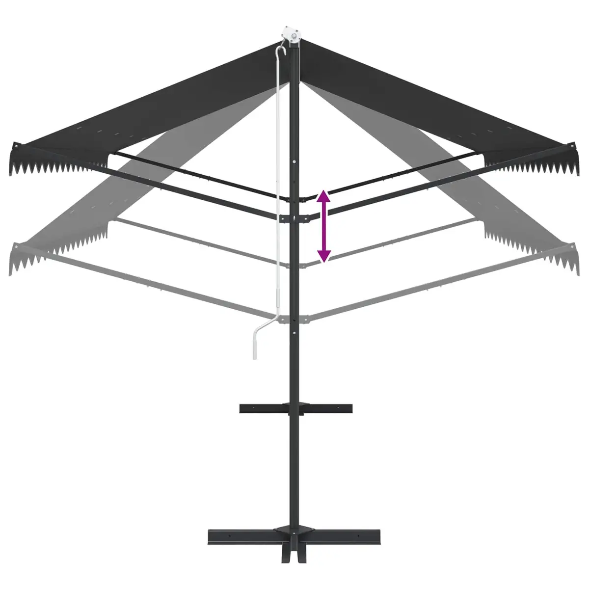 Free Standing Awning 400x300 cm for Outdoor Spaces