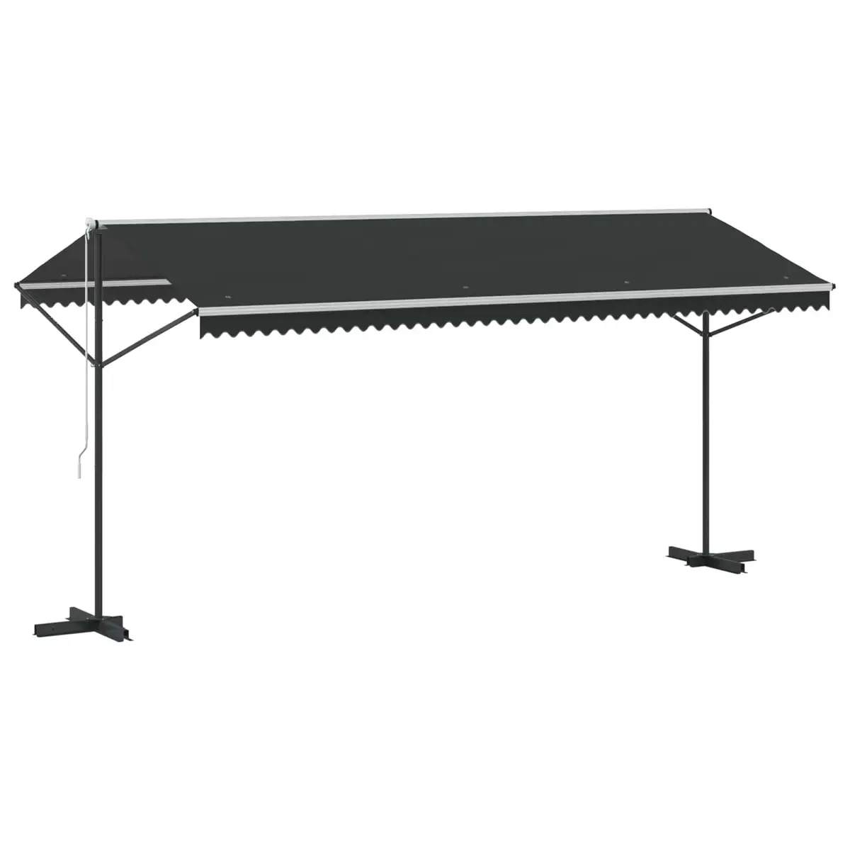 Free Standing Awning Powder-coated Steel 500x300 cm Weather-resistant Polyester Anthracite