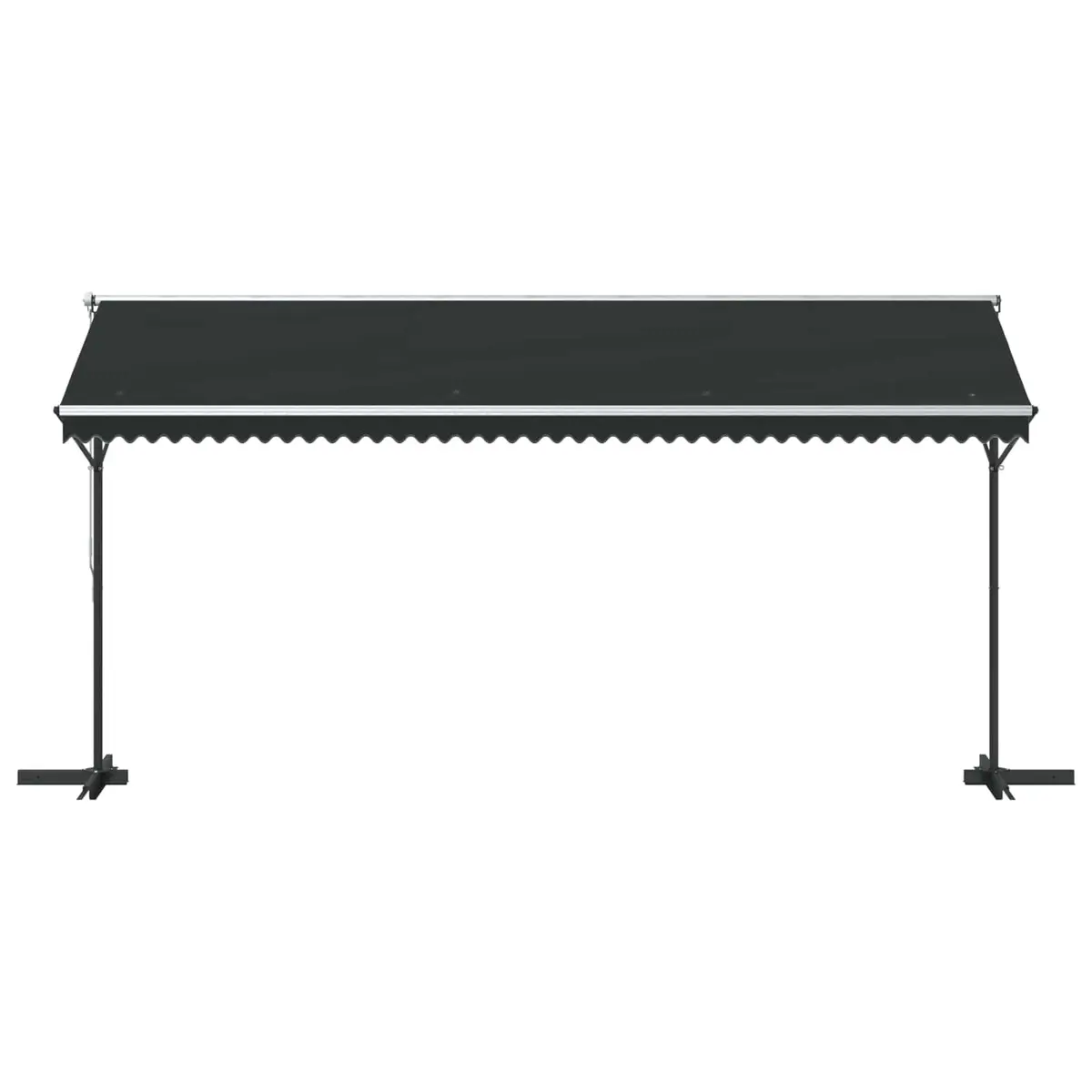 Free Standing Awning Powder-coated Steel 500x300 cm Weather-resistant Polyester Anthracite