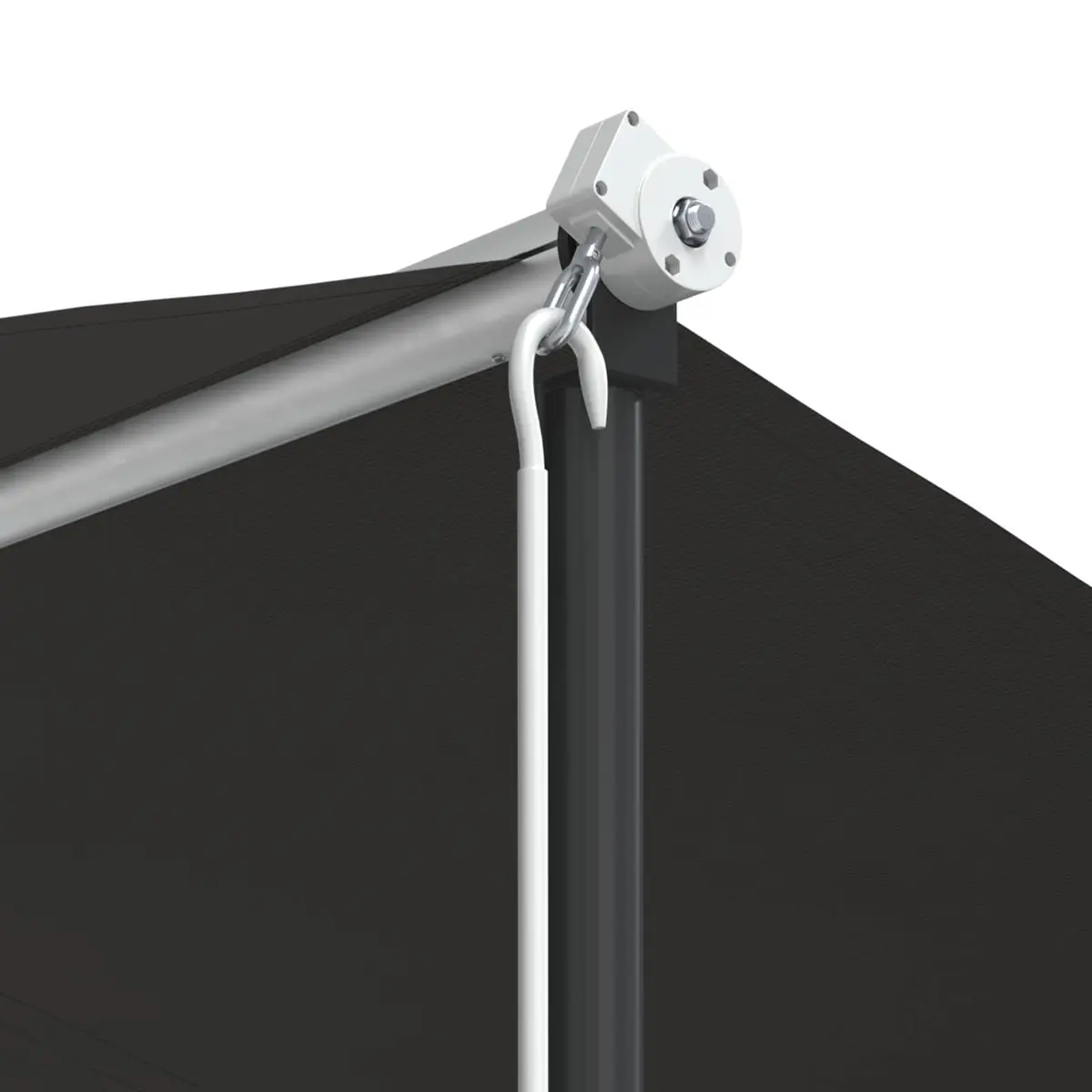 Free Standing Awning Powder-coated Steel 500x300 cm Weather-resistant Polyester Anthracite