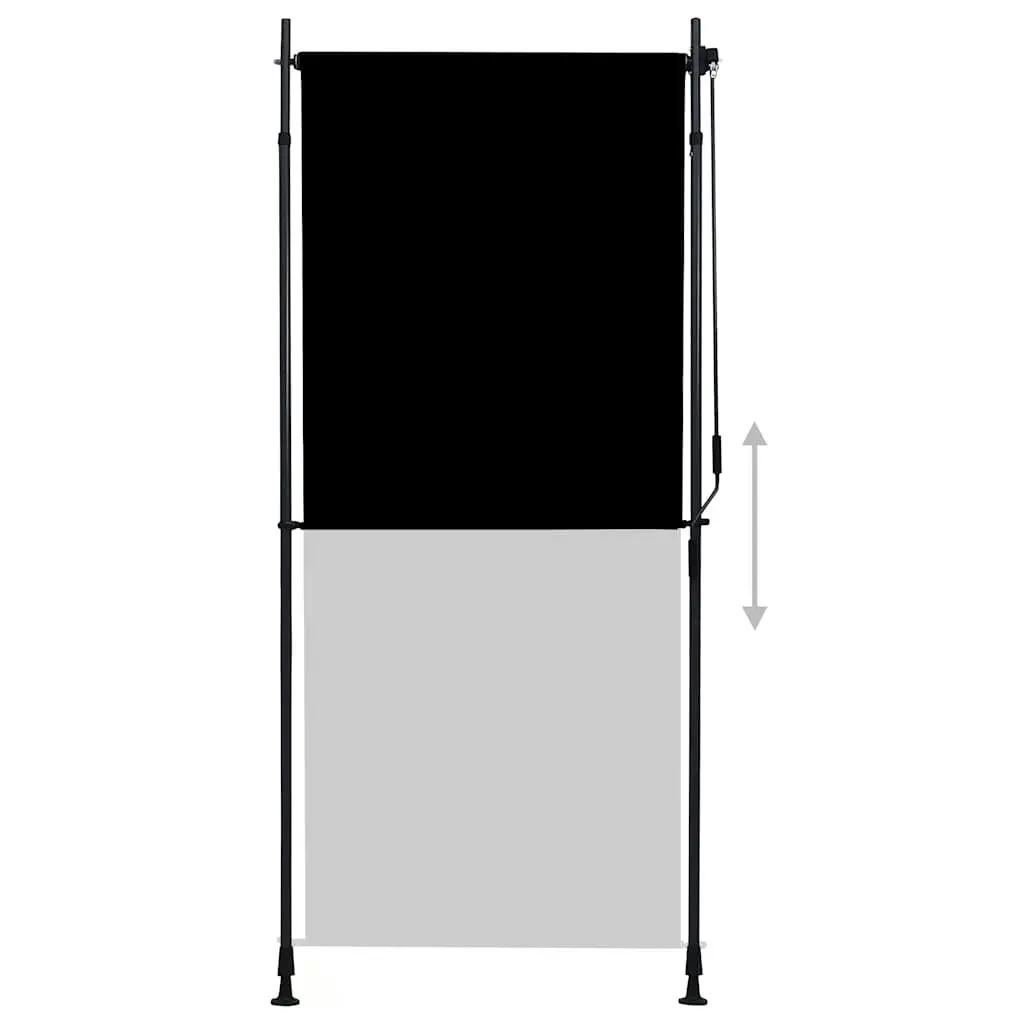 Outdoor Roller Blind PA Coated 100x270cm Anthracite
