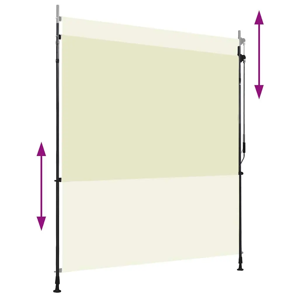Outdoor Roller Blind Fabric 200x270cm Cream