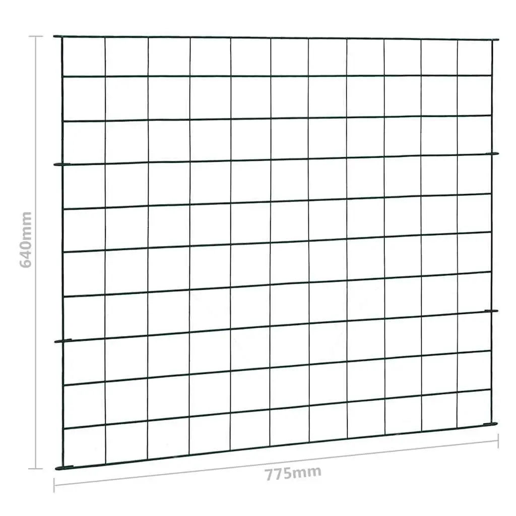 Green Garden Fence Panel Set 77.5x64 cm