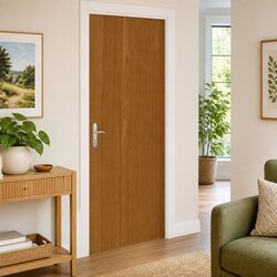 Wood-Look Self-Adhesive Door Film 210x90cm Light Oak