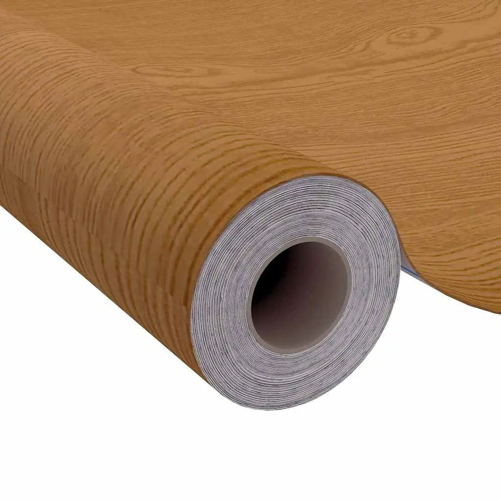 Self-Adhesive Door Film PVC 210x90cm Light Oak Wood-Look Decor