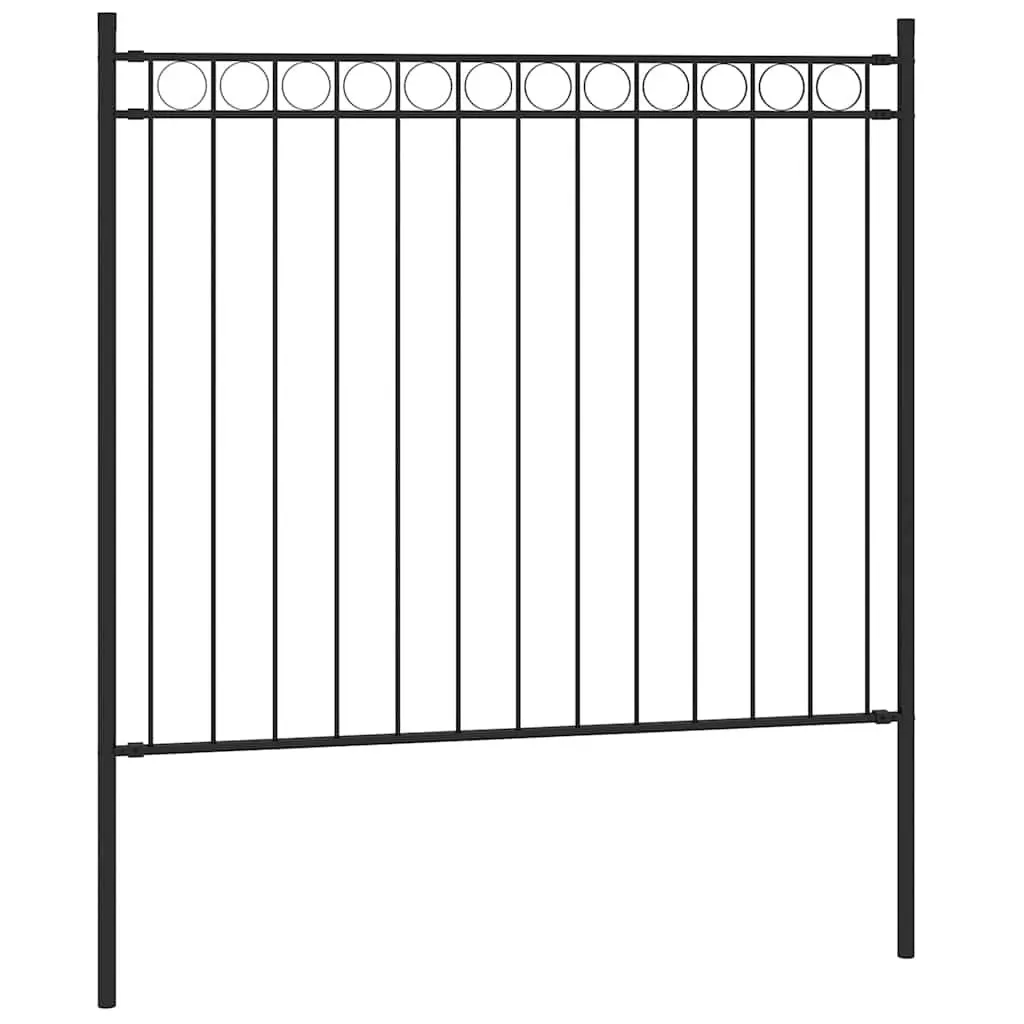 Decorative Garden Fence Panel with Steel Frame