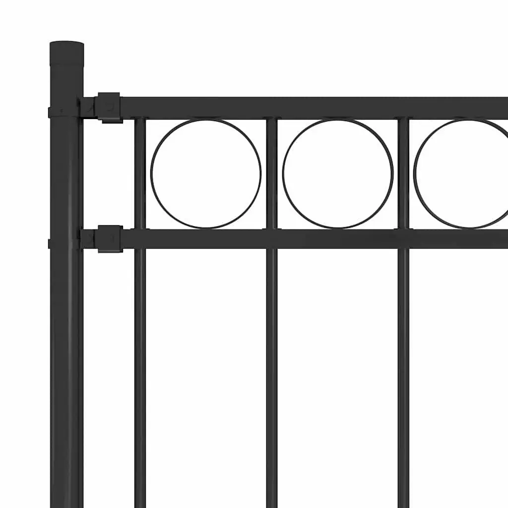 Decorative Garden Fence Panel with Steel Frame