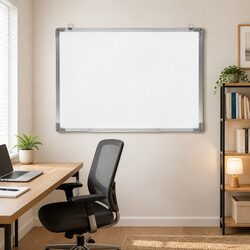 Magnetic Dry Erase Whiteboard 90x60cm Wall-Mounted Office Presentation Board
