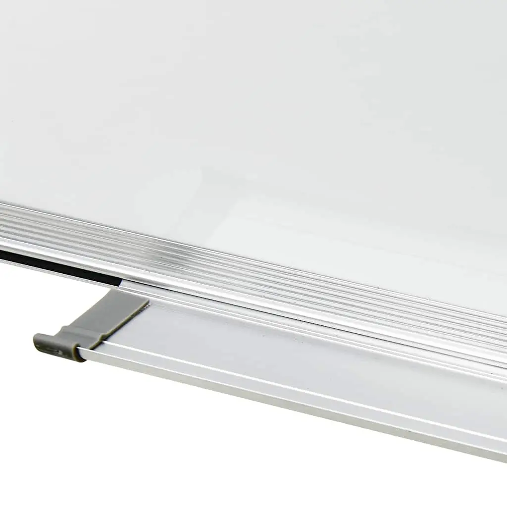 Whiteboard Lacquer-Coated Steel 90x60cm White Wall-Mounted Magnetic Office Presentation Board