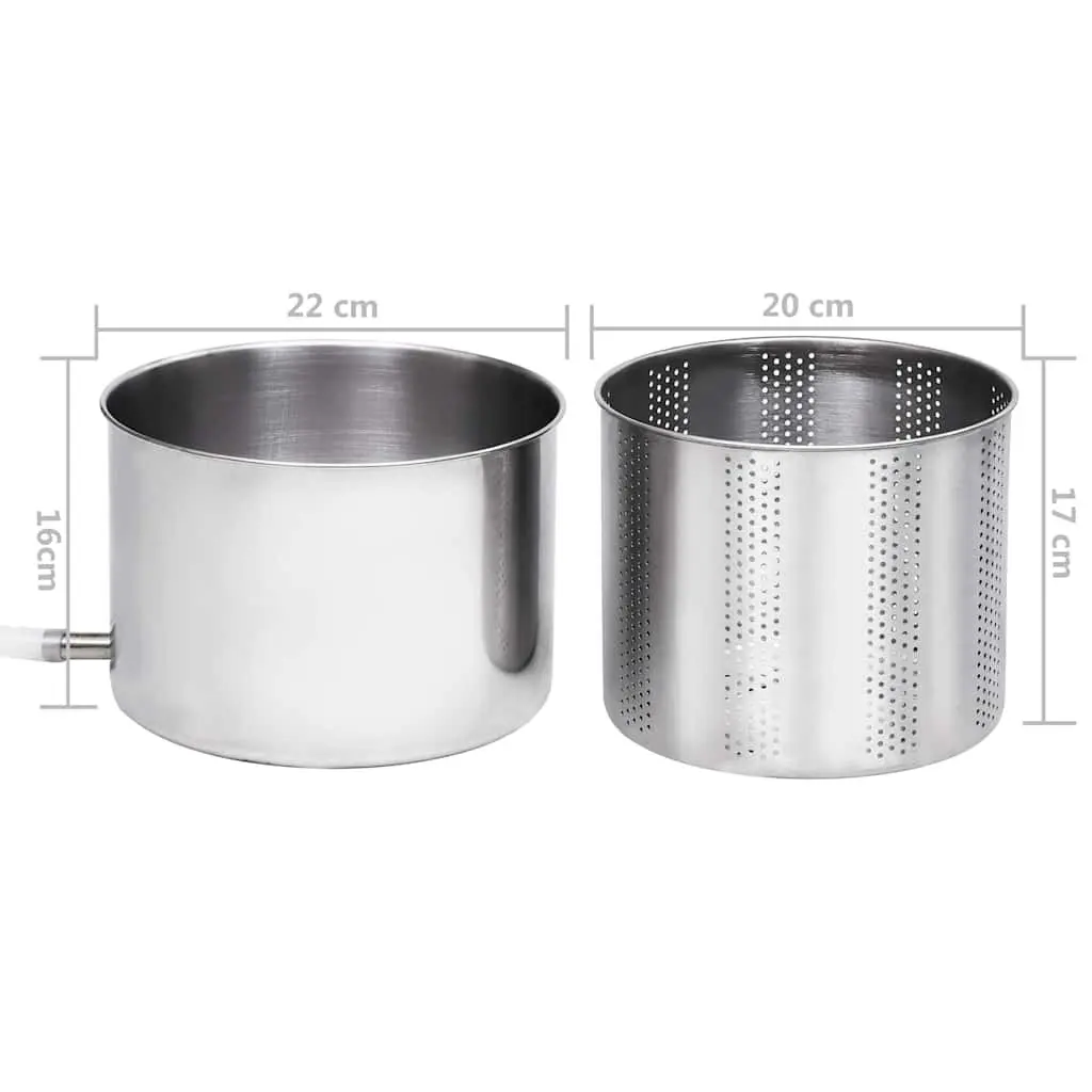 Fruit Press Stainless Steel 6L Black Manual Juicer