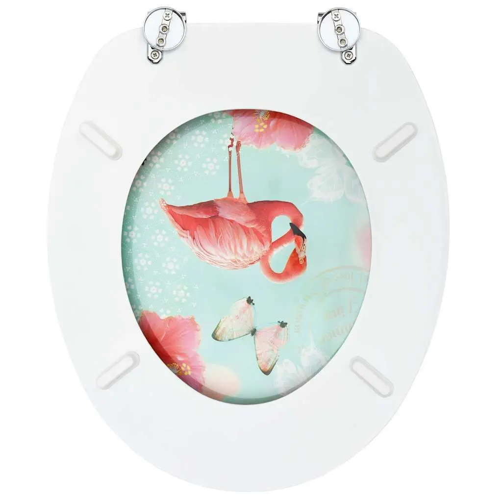 Toilet Seat with Adjustable Hinges