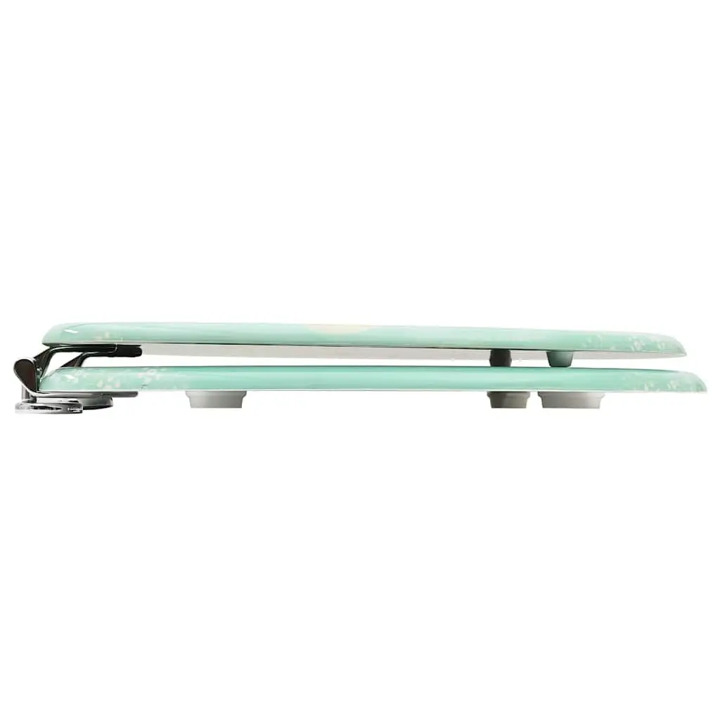 Toilet Seat with Adjustable Hinges