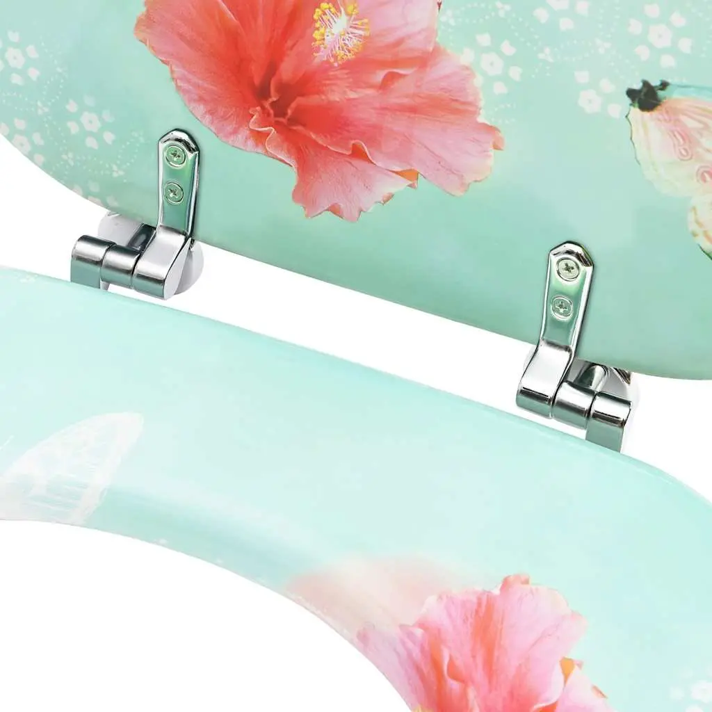 Toilet Seat with Adjustable Hinges