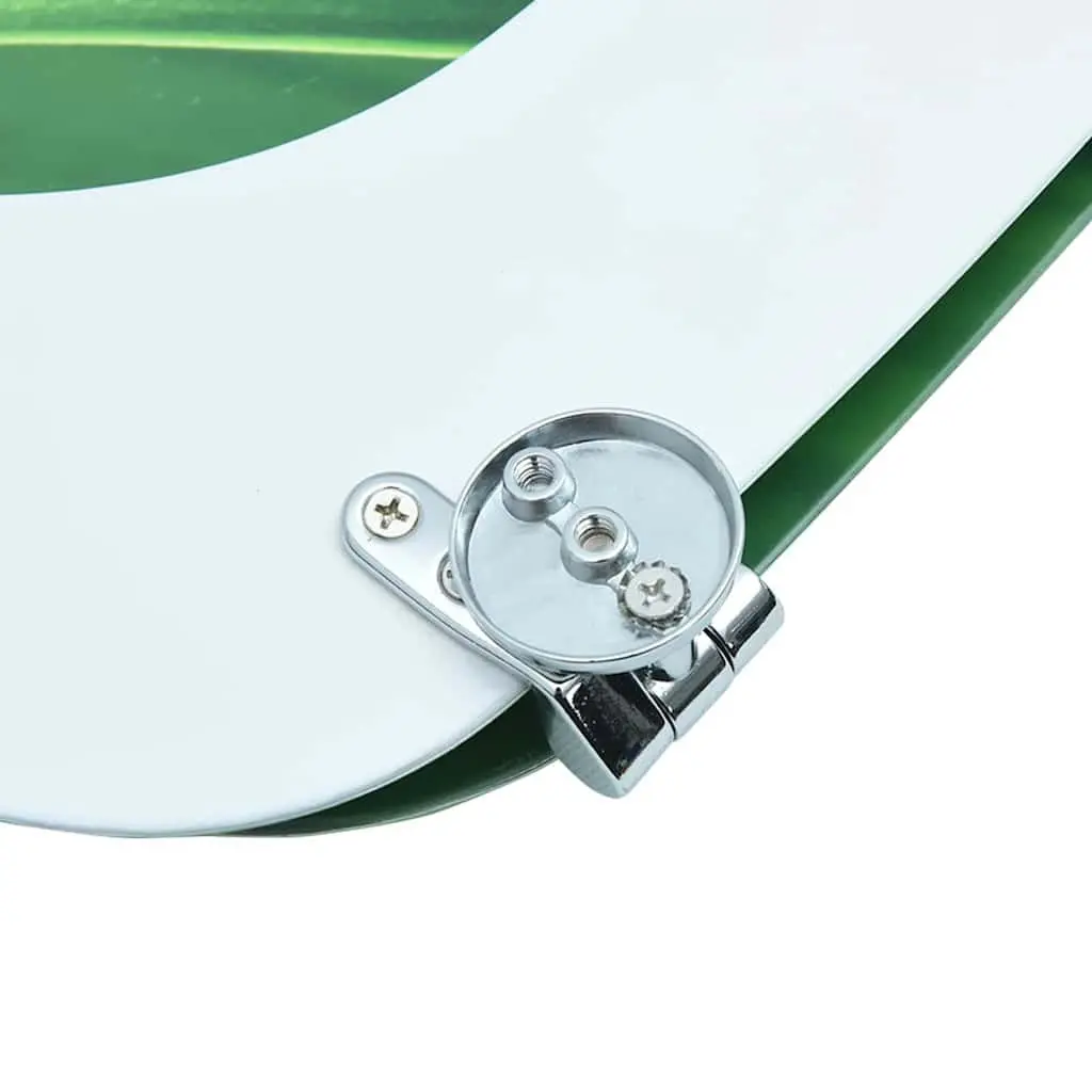 Green Water Drop Toilet Seat with Adjustable Hinges