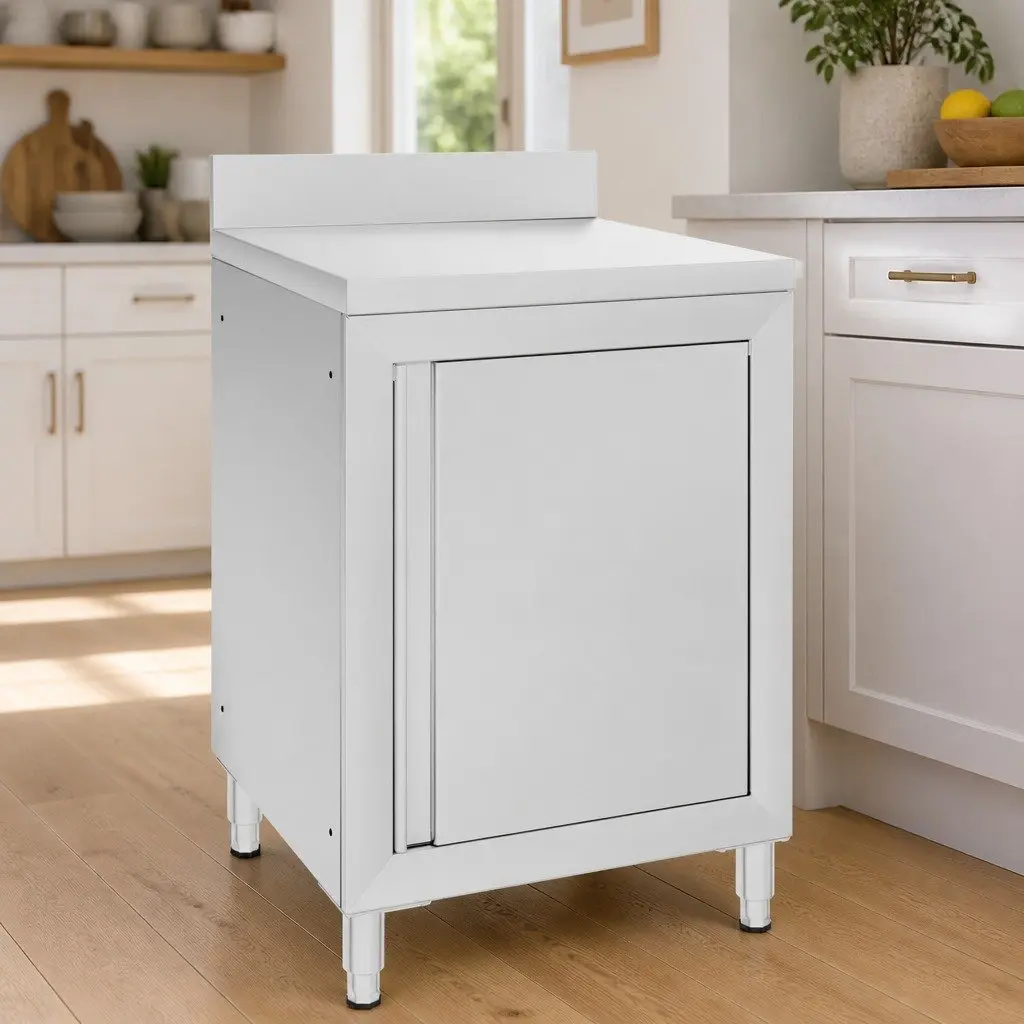 Stainless Steel Work Table with Ample Storage Space