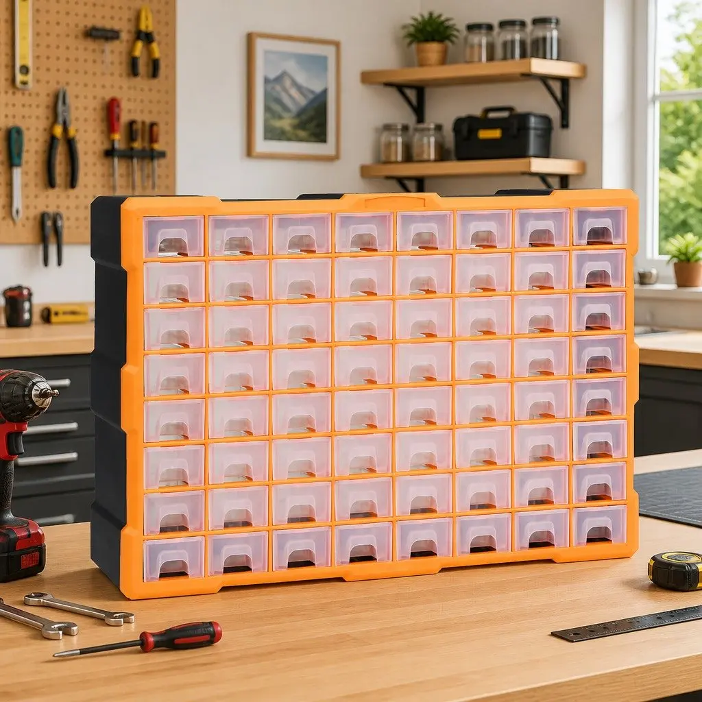 Multi-Drawer Organiser Tool Storage with 64 Drawers