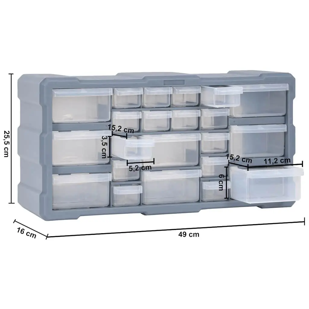 Multi-Drawer Organiser with 22 Drawers