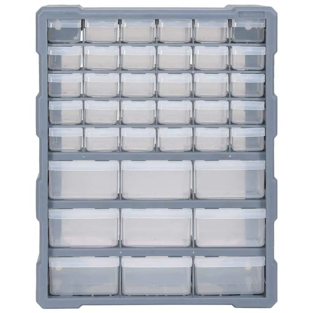 Multi-Drawer Organiser Toolbox with 39 Drawers