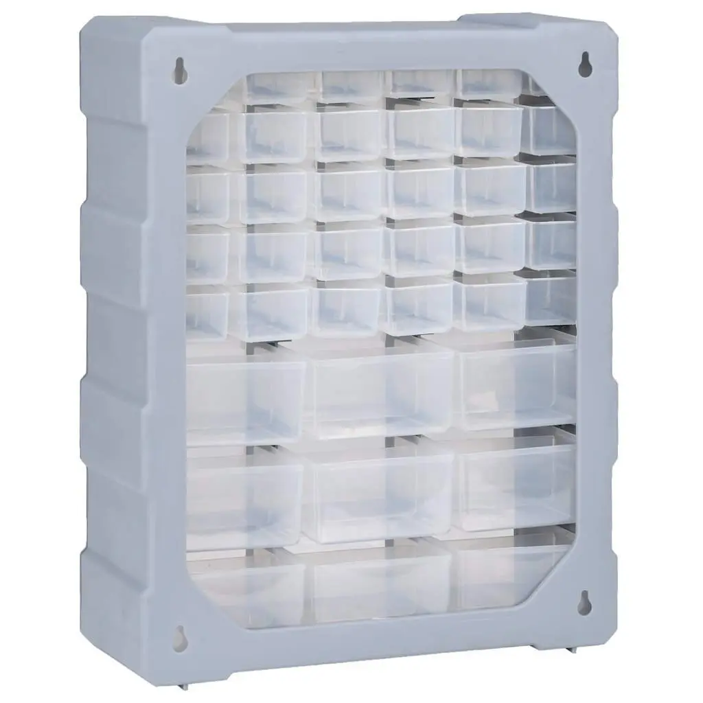 Multi-Drawer Organiser Toolbox with 39 Drawers