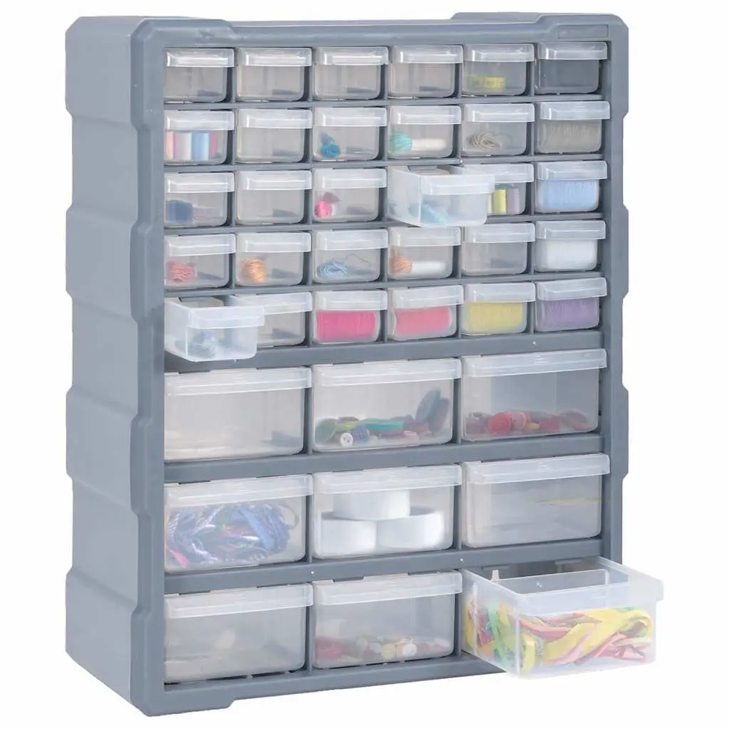 Multi-Drawer Organiser Toolbox with 39 Drawers