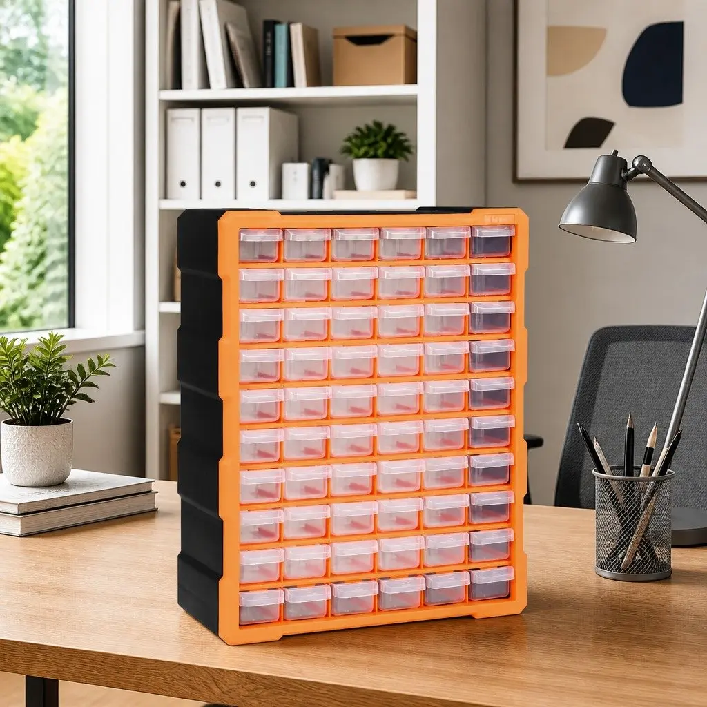 Multi-Drawer Tool Storage Box with 60 Drawers