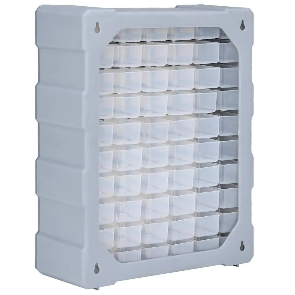60 Drawer Multi-Drawer Tool Organiser Storage Box Workshop Hardware Grey