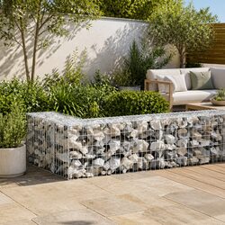 Galvanised Steel Gabion Wall Fence Panel 300x30x50 cm