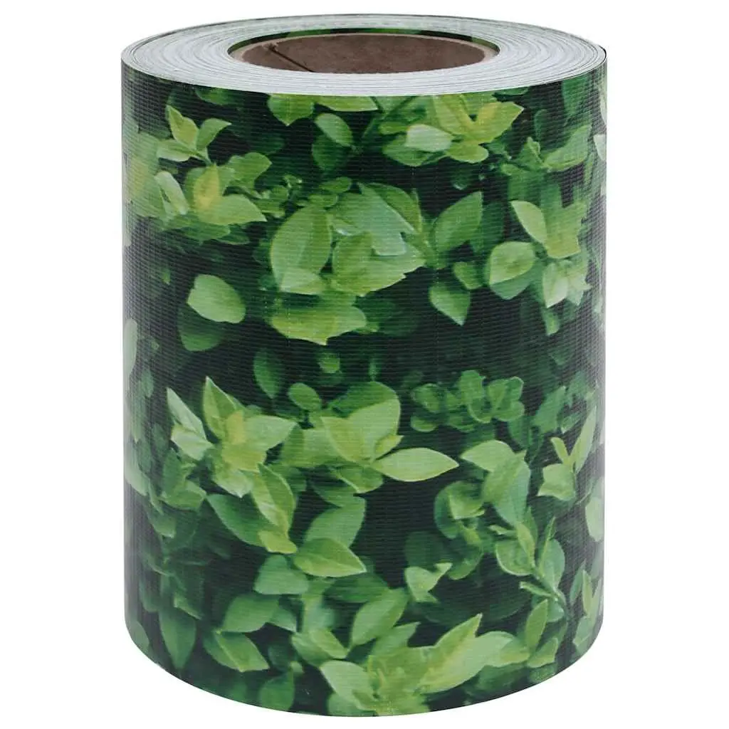 Garden Privacy Screen Fence Roll PVC 35x0.19m Green