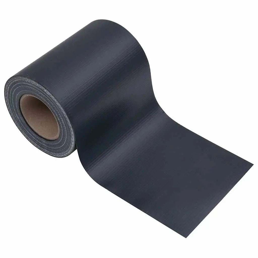 PVC Garden Privacy Screen Matte Dark Grey 35x0.19 m Windbreak Barrier