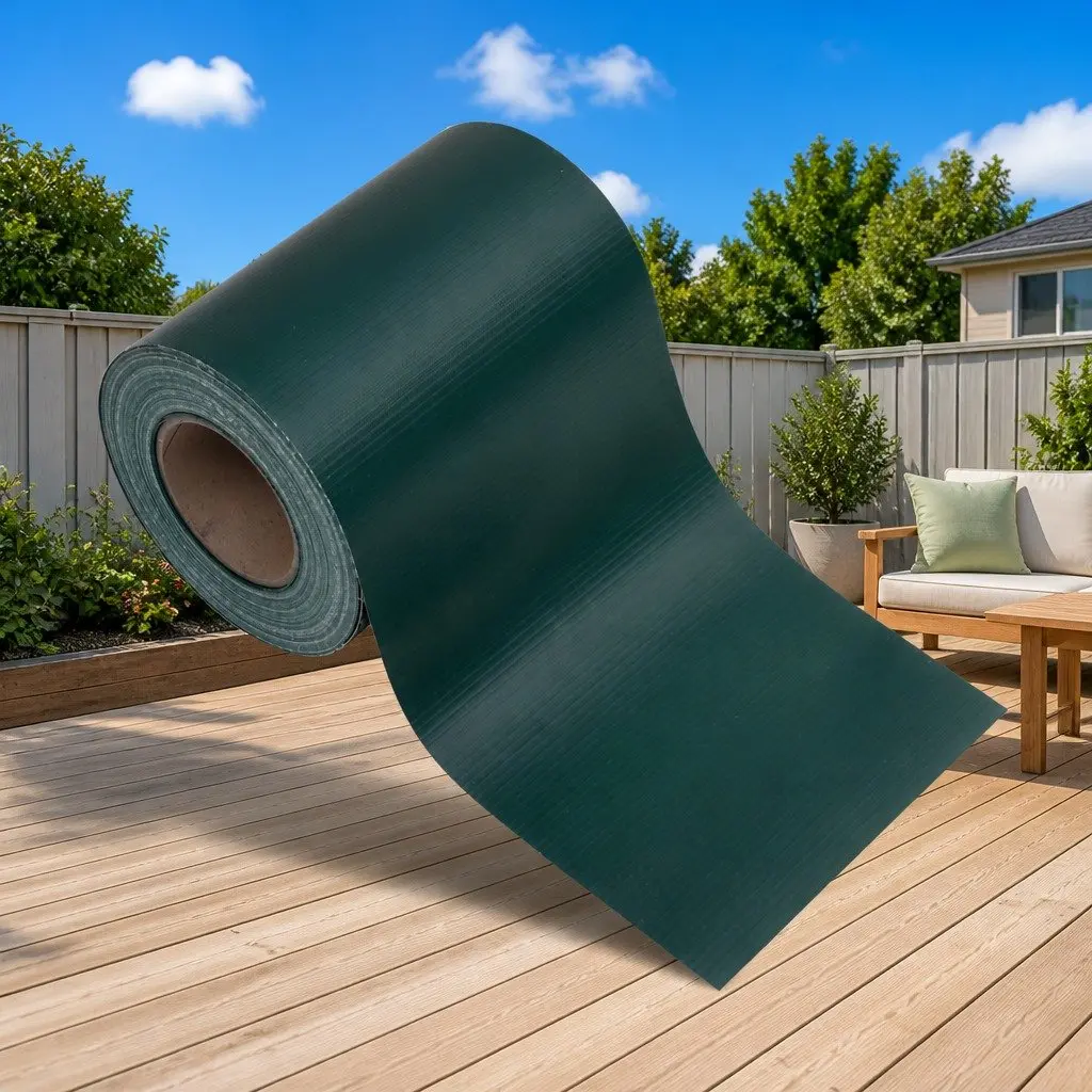 Garden Privacy Screen Fence Panel PVC 35m Matte Green