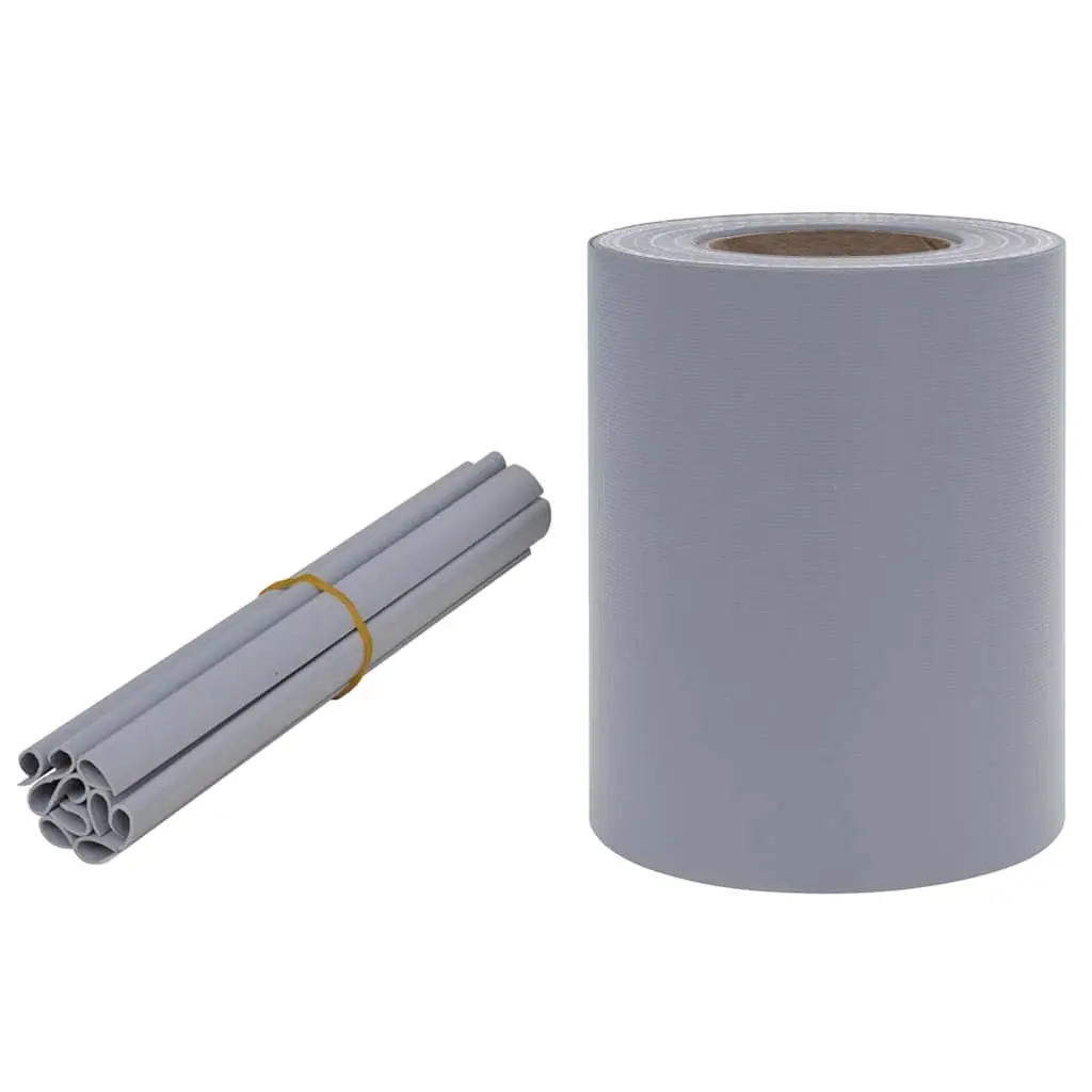 PVC Garden Privacy Screen Roll 35x0.19m Matte Grey