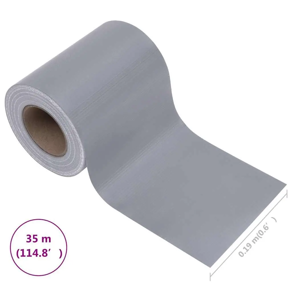 PVC Garden Privacy Screen Roll 35x0.19m Matte Grey