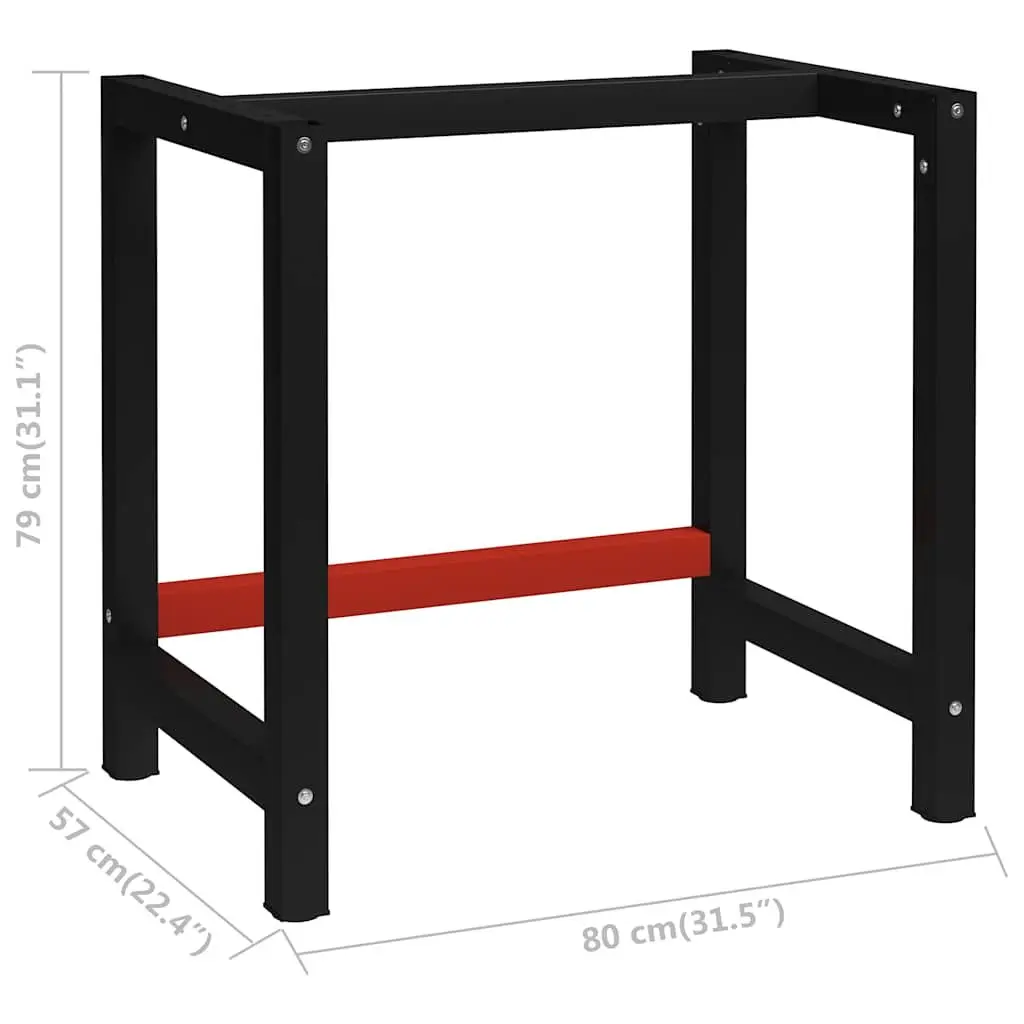 Heavy-Duty Metal Workbench Frame for Custom Workspaces