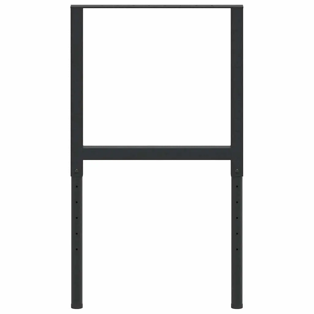 Adjustable Work Bench Frames 2 pcs Metal 55x(69-95.5) cm Black Workshop Garage