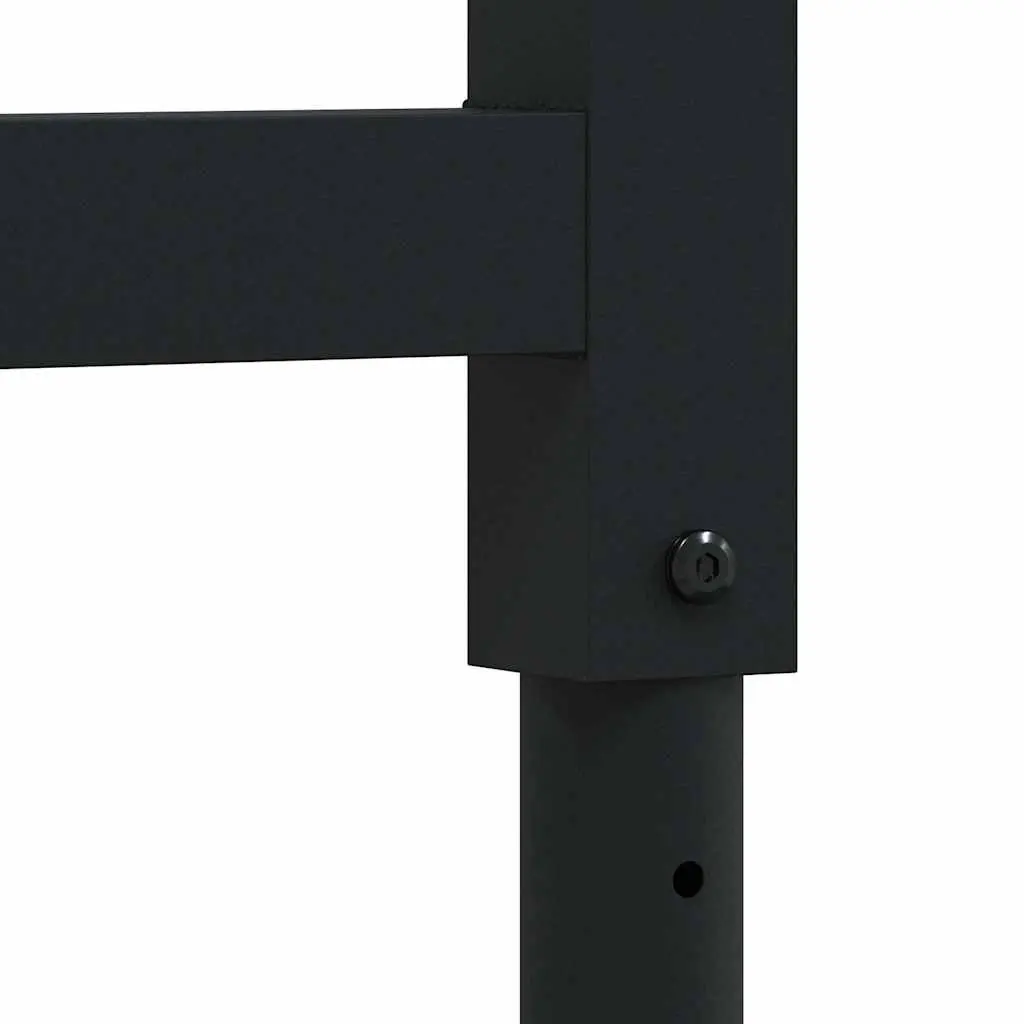 Adjustable Work Bench Frames 2 pcs Metal 55x(69-95.5) cm Black Workshop Garage