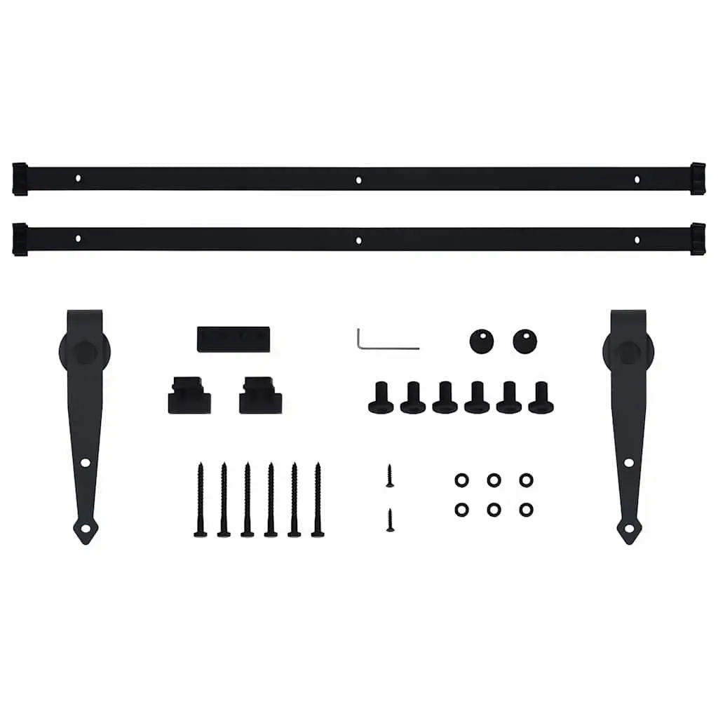 183cm Black Mini Sliding Door Kit for Cabinets