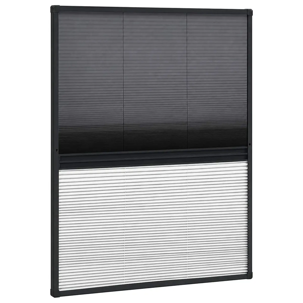 Plisse Insect Screen Window 80x100cm Anthracite Frame