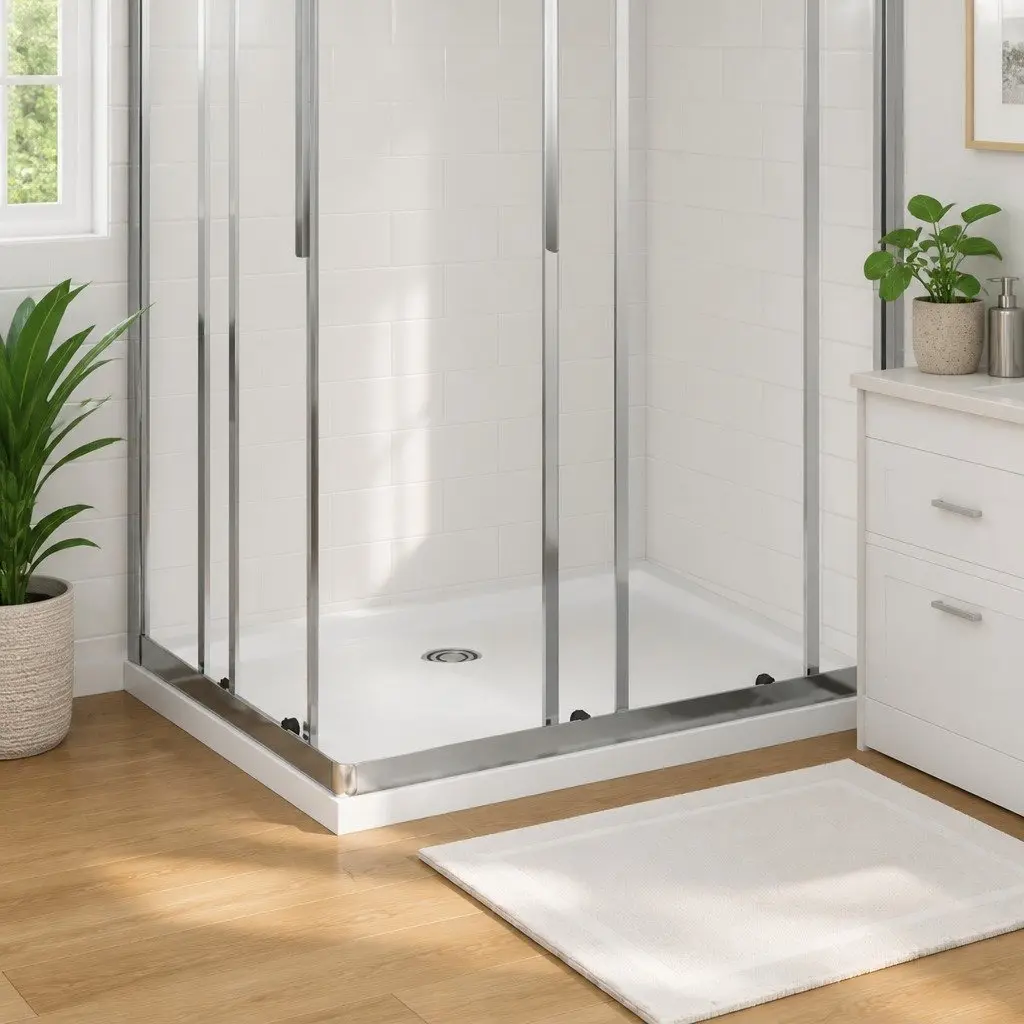 Rectangular Shower Base Tray 70x90 cm in White
