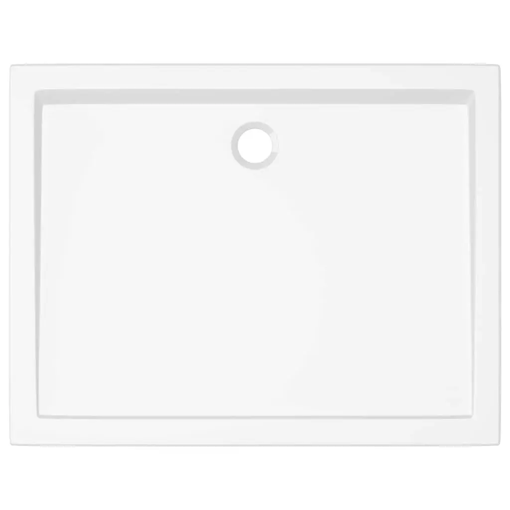 Shower Base Tray ABS Fibreglass 70x90 cm White Rectangular Low Threshold