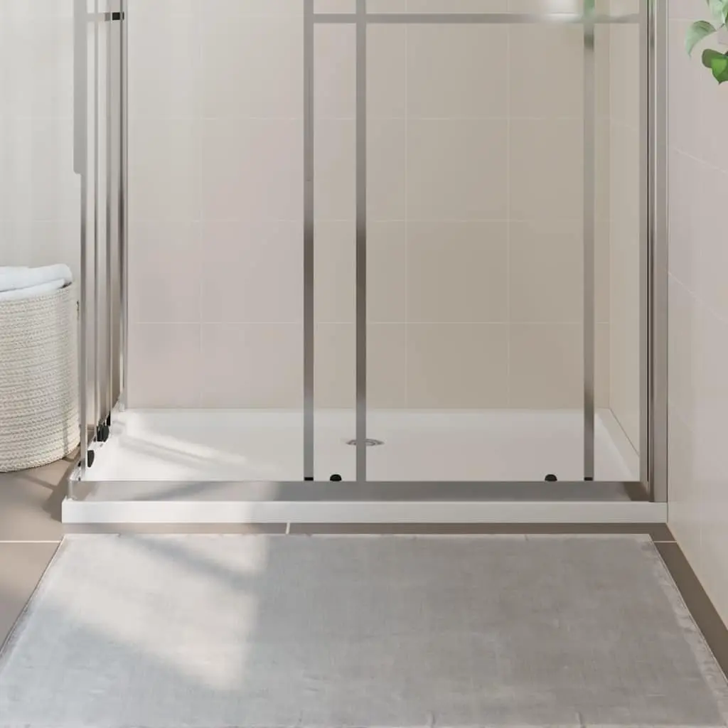 Rectangular Shower Base Tray ABS 70x120 cm White Low Threshold Modern Bathroom