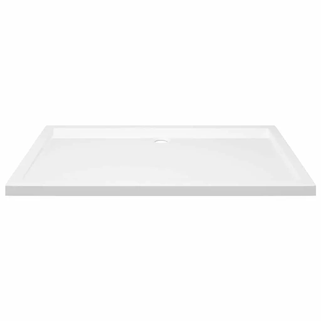 Rectangular Shower Base Tray ABS 70x120 cm White Low Threshold Modern Bathroom