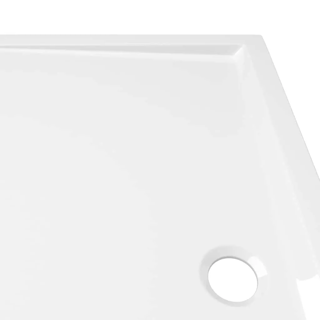 Rectangular Shower Base Tray ABS 70x120 cm White Low Threshold Modern Bathroom