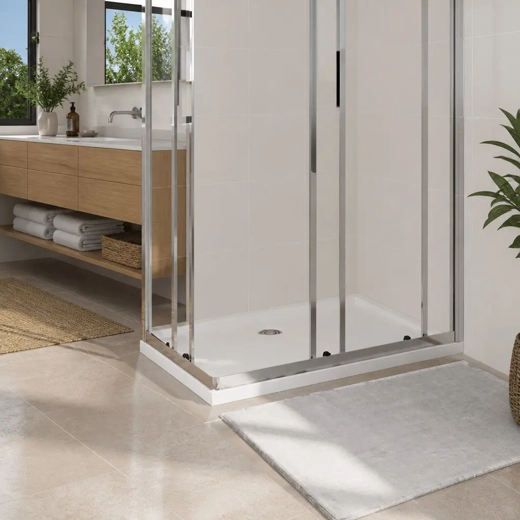 Low Threshold Shower Base Tray 70x100 cm White