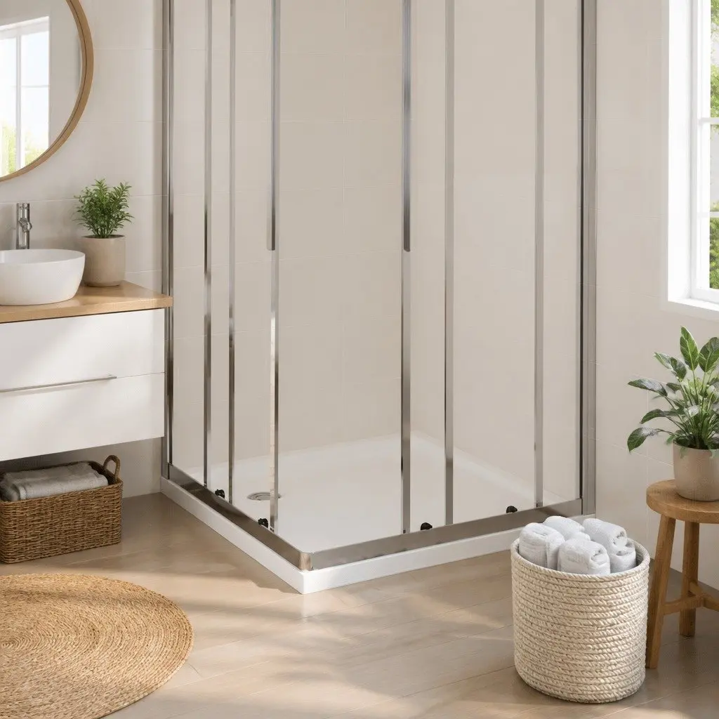 Square White Shower Base Tray 80x80 cm