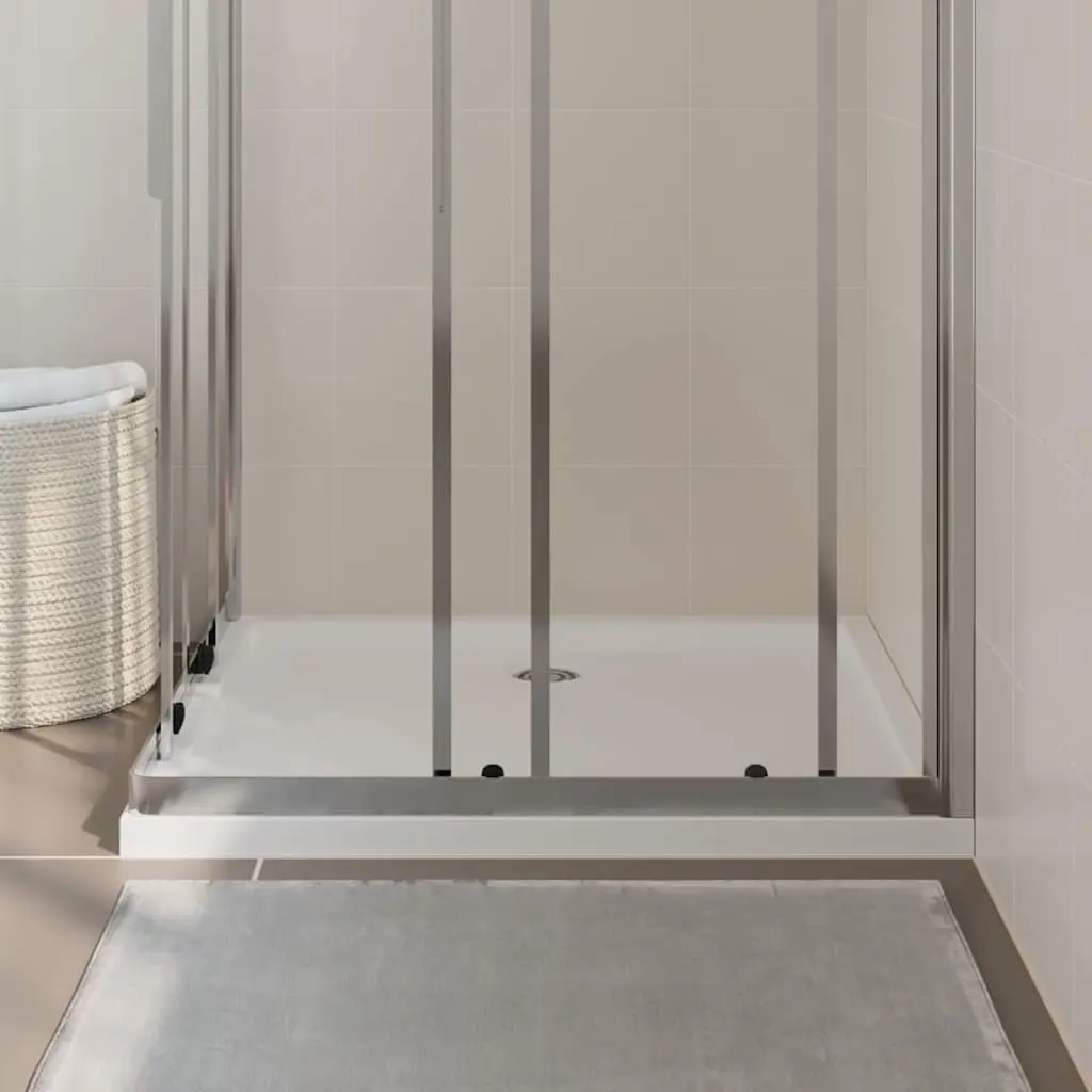 Low Threshold White Shower Base 80x90 cm