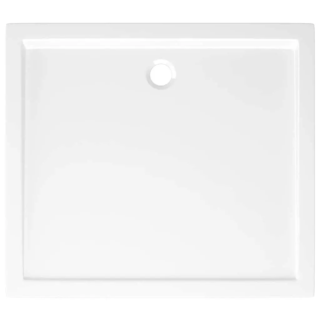 Low Threshold White Shower Base 80x90 cm