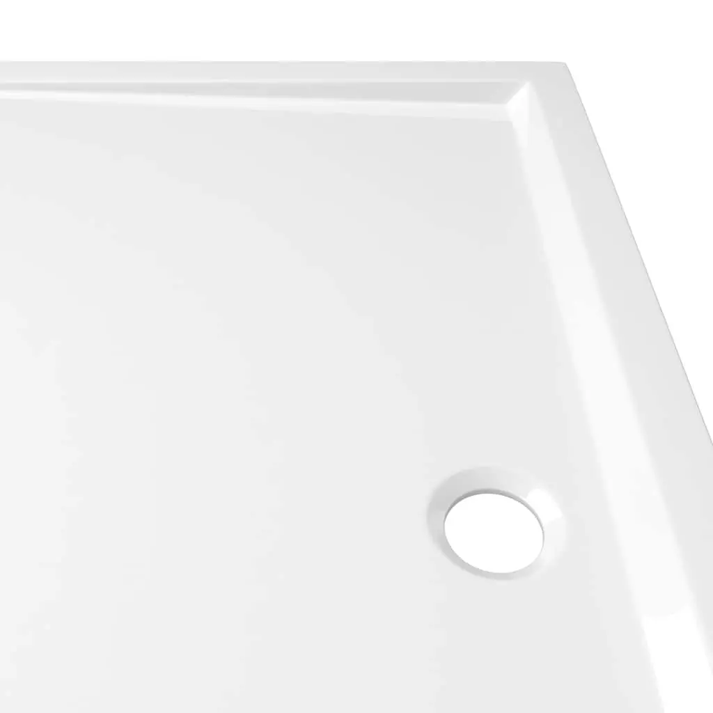 Low Threshold White Shower Base 80x90 cm